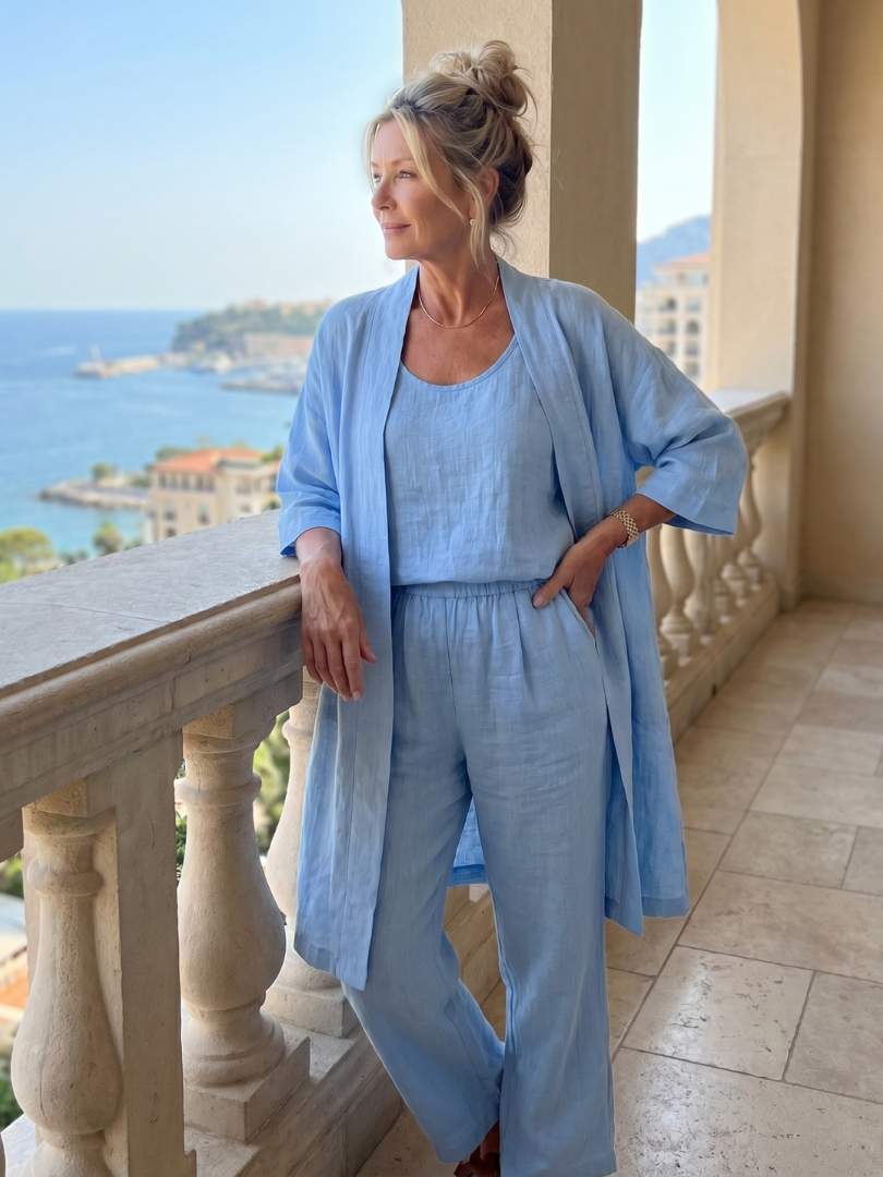 Yael | Three Piece Relaxed Top Pant Set