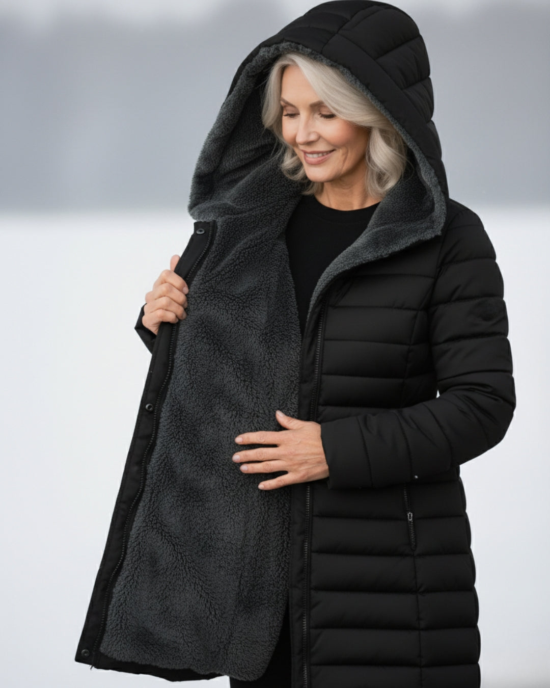 Camellia | Fleece Lined Puffer Coat