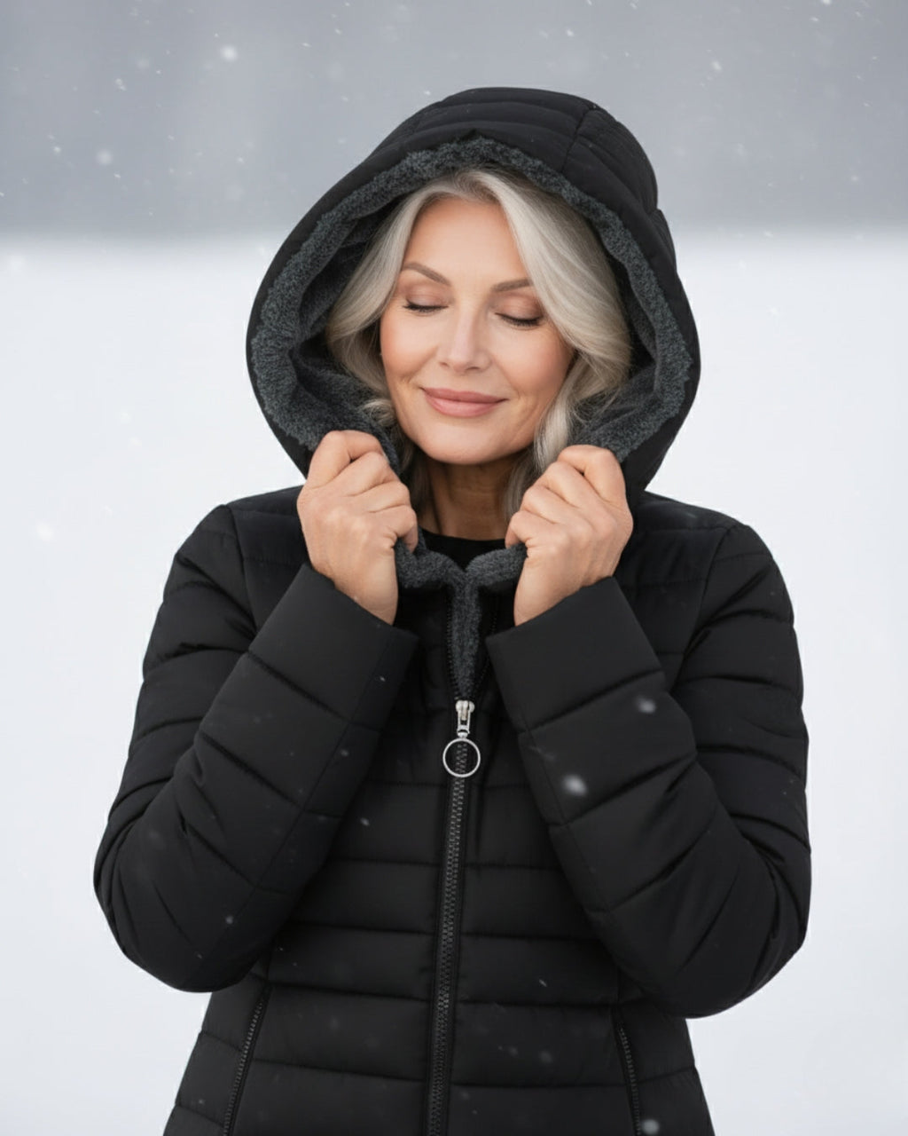 Fleece Lined Puffer Coat