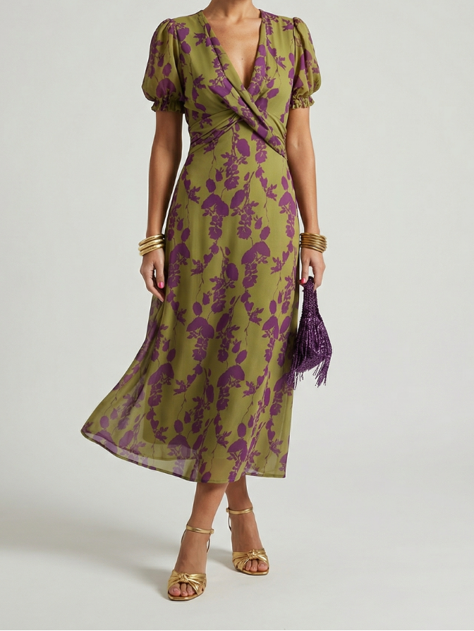 Virel | Relaxed Floral Midi Dress