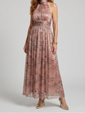 Imogen | Textured Finish Sleeveless Midi Dress