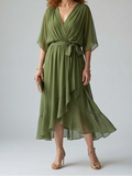 Elric | Light Drape Midi Dress