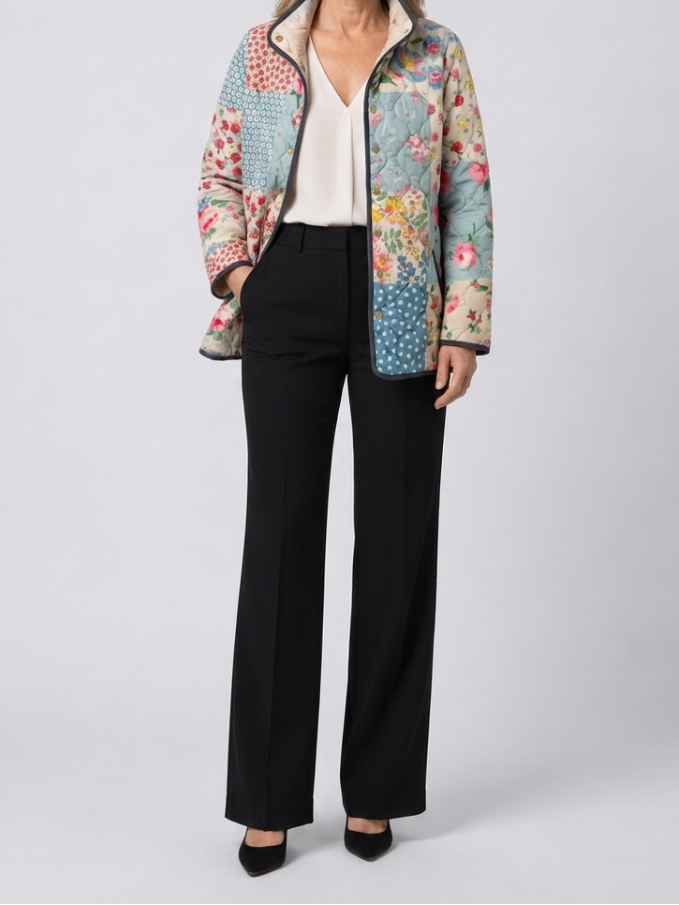Liora | Charming Floral Quilted Jacket