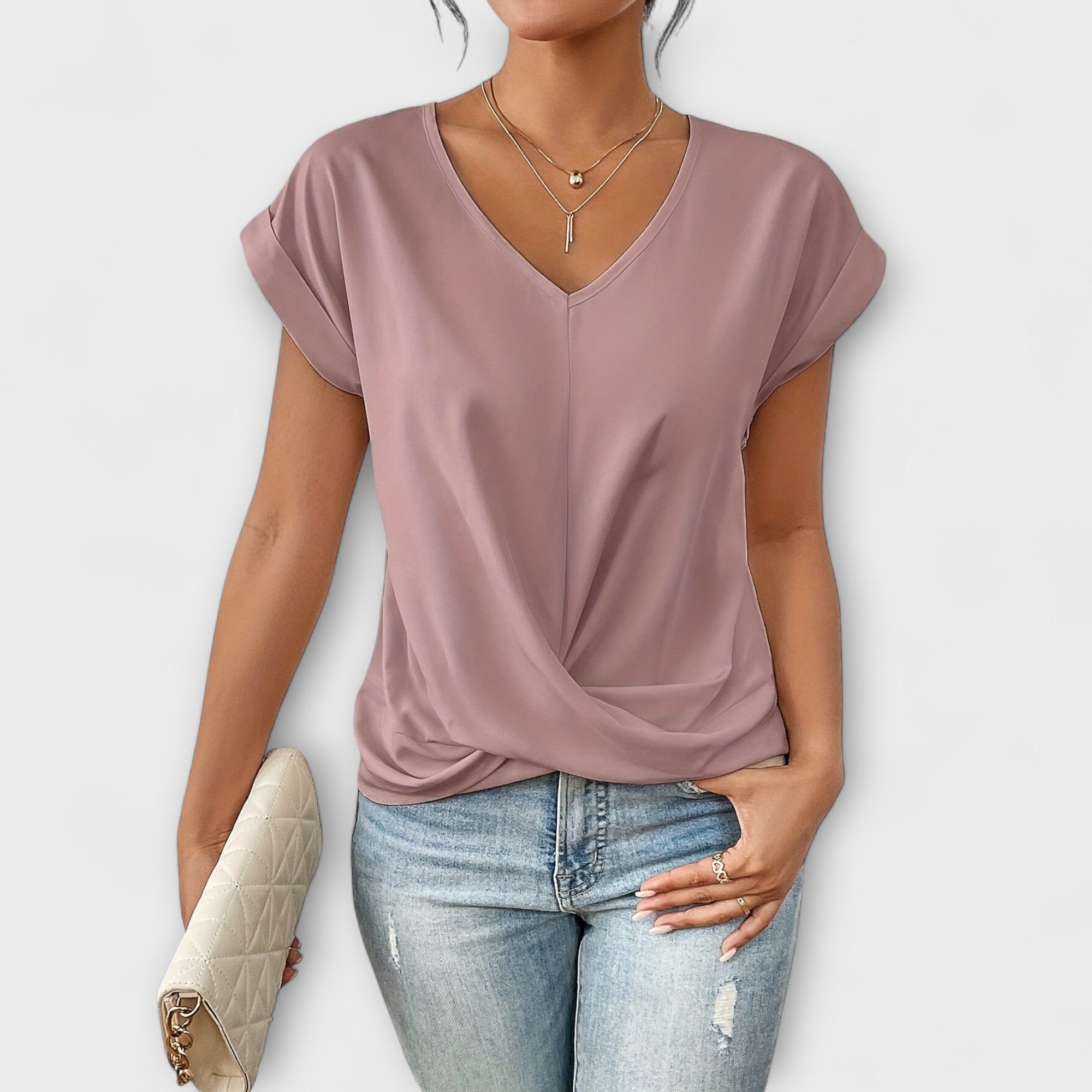 Jamie | Elegant V-neck Top