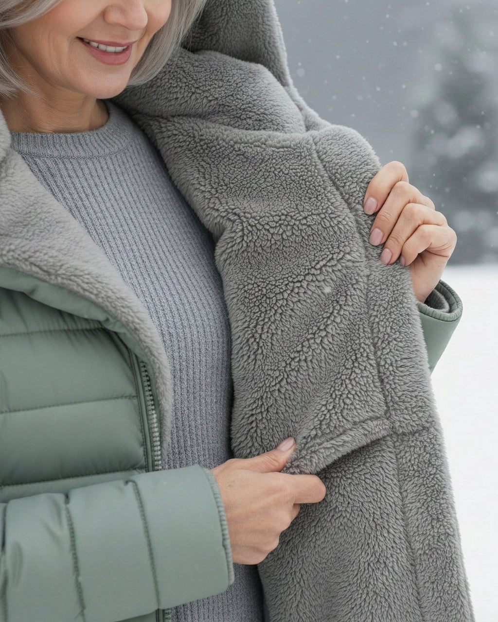 Fleece Lined Puffer Coat