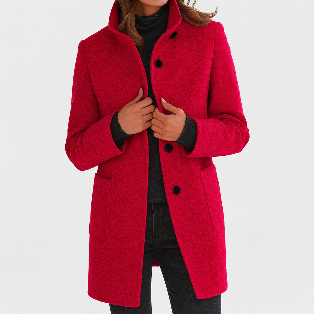 Anna | Elegant WinterCoat with High Collar