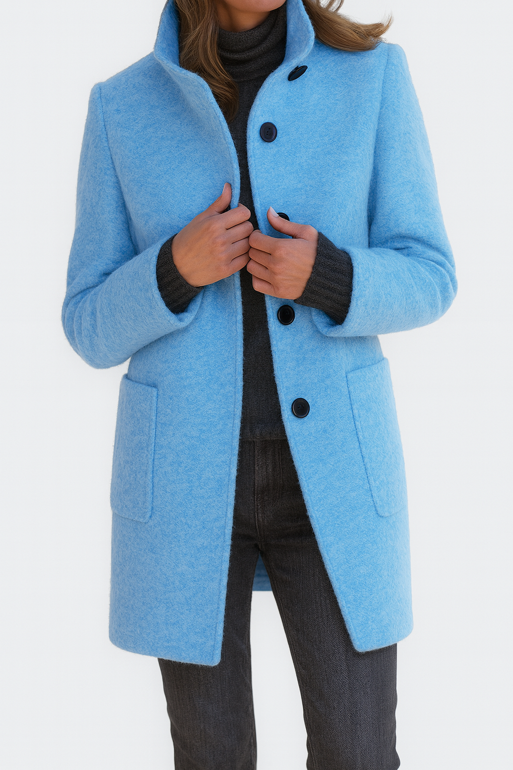 Anna | Elegant WinterCoat with High Collar