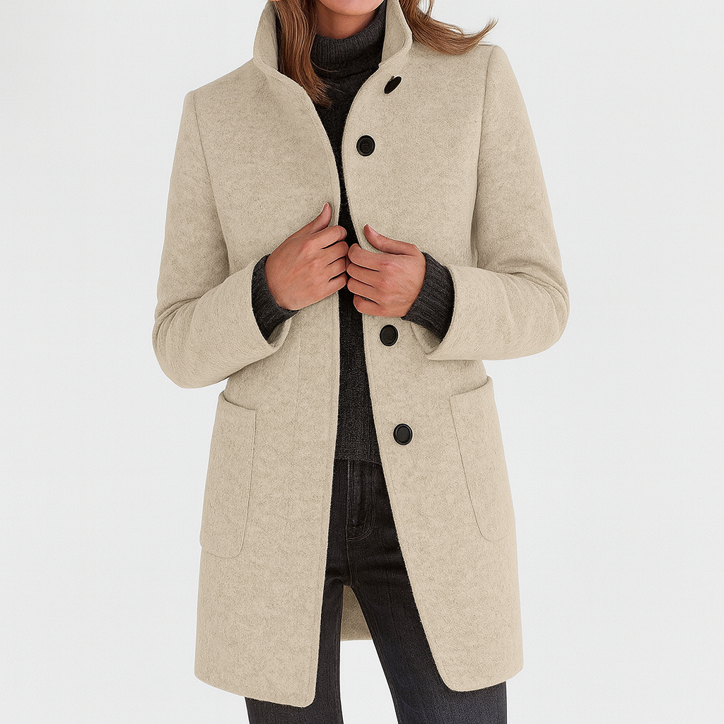 Anna | Elegant WinterCoat with High Collar
