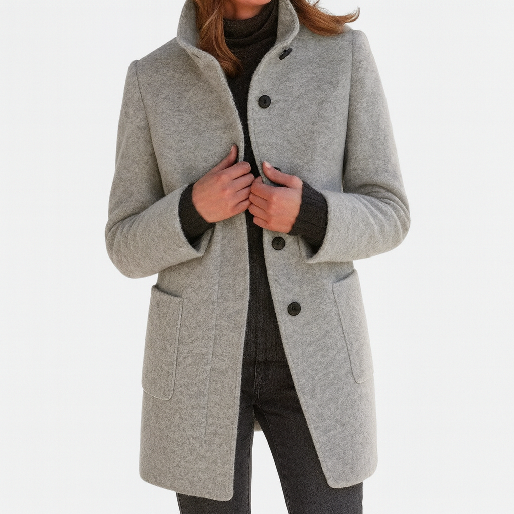 Anna | Elegant WinterCoat with High Collar