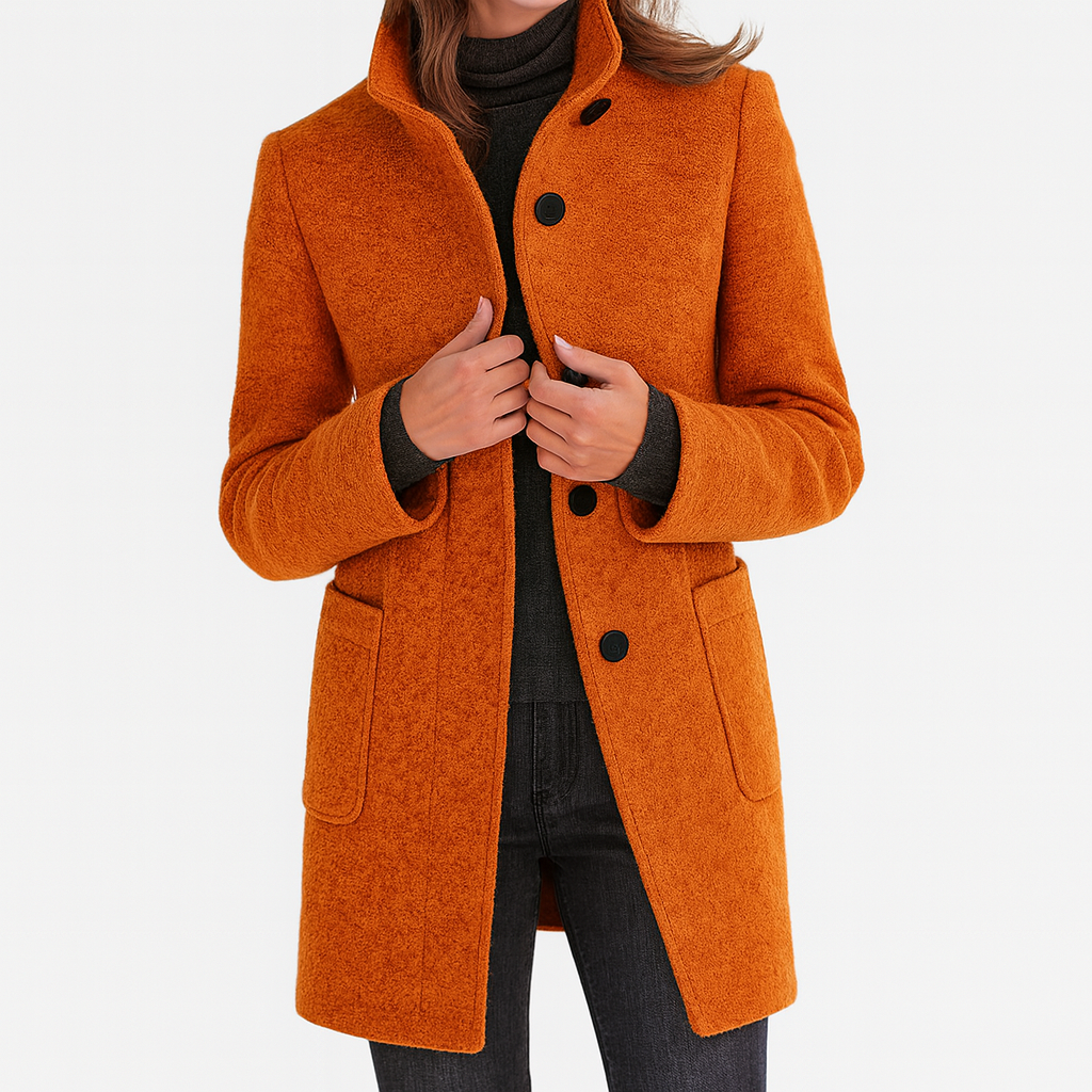 Anna | Elegant WinterCoat with High Collar