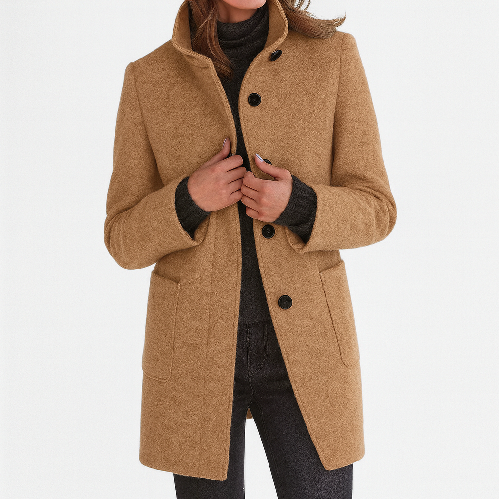 Anna | Elegant WinterCoat with High Collar
