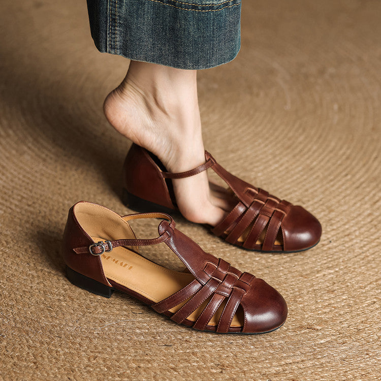 Solene Dalia Genuine Leather Flats
