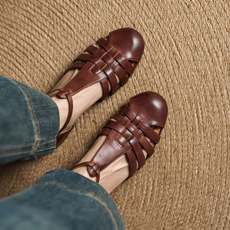 Solene Dalia Genuine Leather Flats