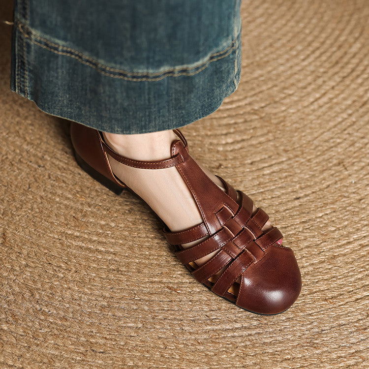 Solene Dalia Genuine Leather Flats