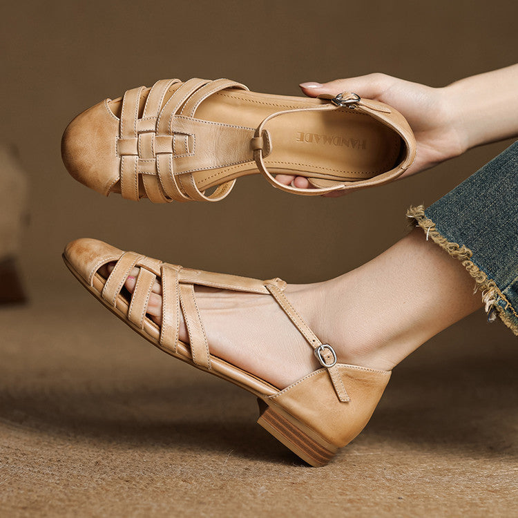 Solene Dalia Genuine Leather Flats