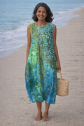 Zara | Midi dress with reef print