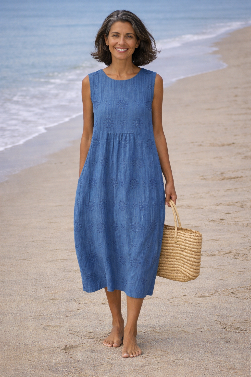 Sara | Printed Midi Dress