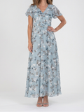 Ismeria | Floral Chiffon Maxi Dress
