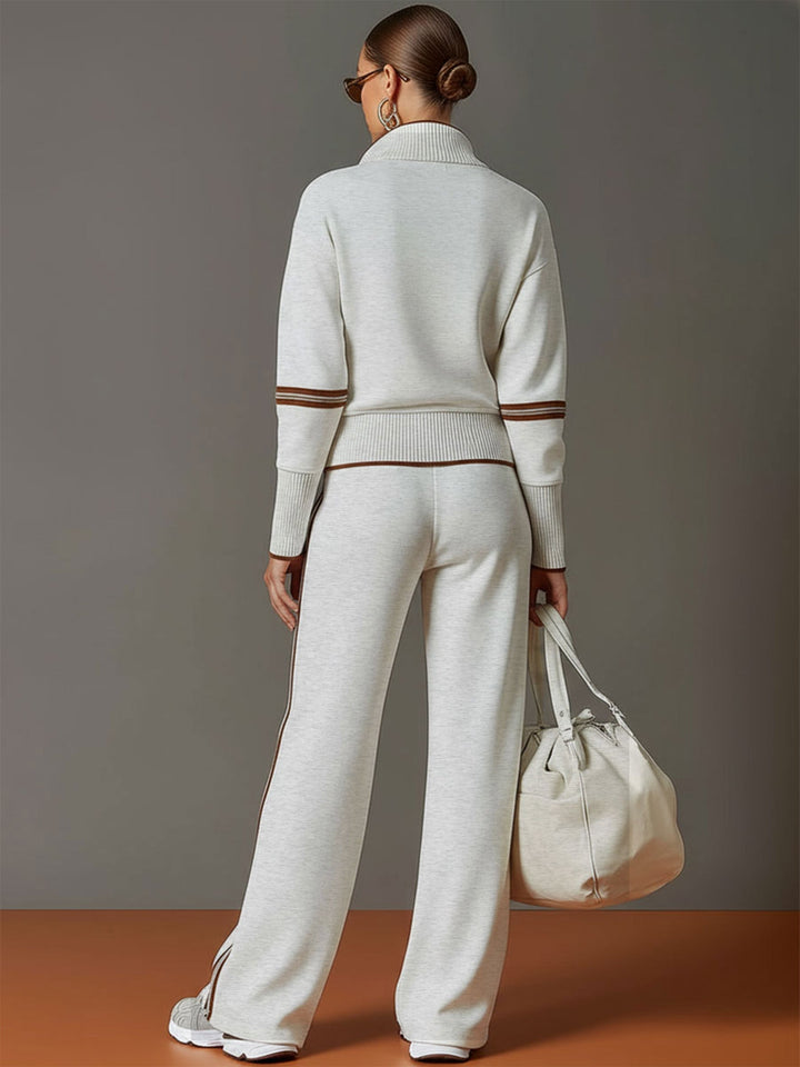 Aaliyah - Wide-Leg Knit Co-ord Set for Effortless Comfort