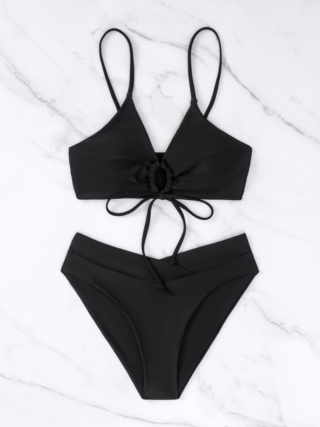 Beatrice | Tie-Front Two-Piece Bikini Set