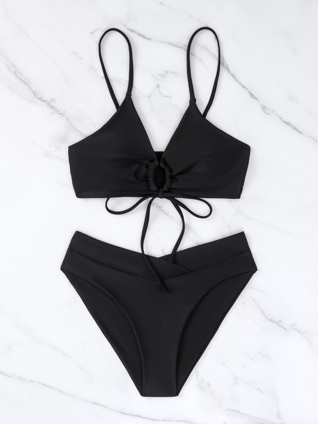 Beatrice | Tie-Front Two-Piece Bikini Set