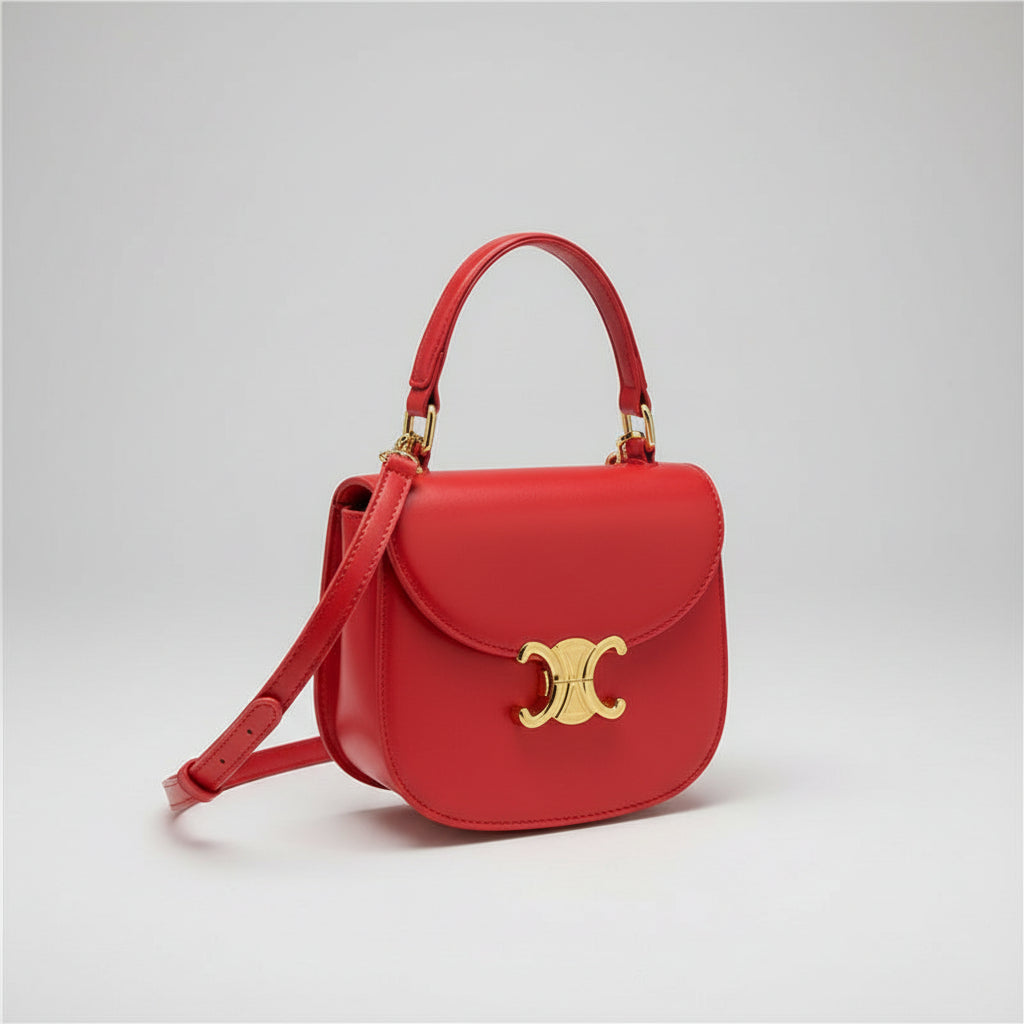 Mini Crossbody Bag with Gold-Tone