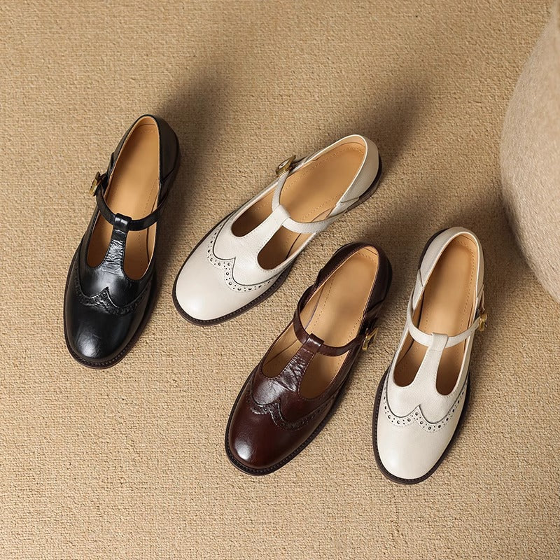 YSOLENNE | ELEGANT T-BAR MARY JANES