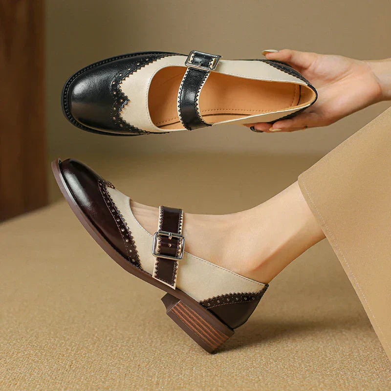 Jamie | Miana Leather Mary Janes