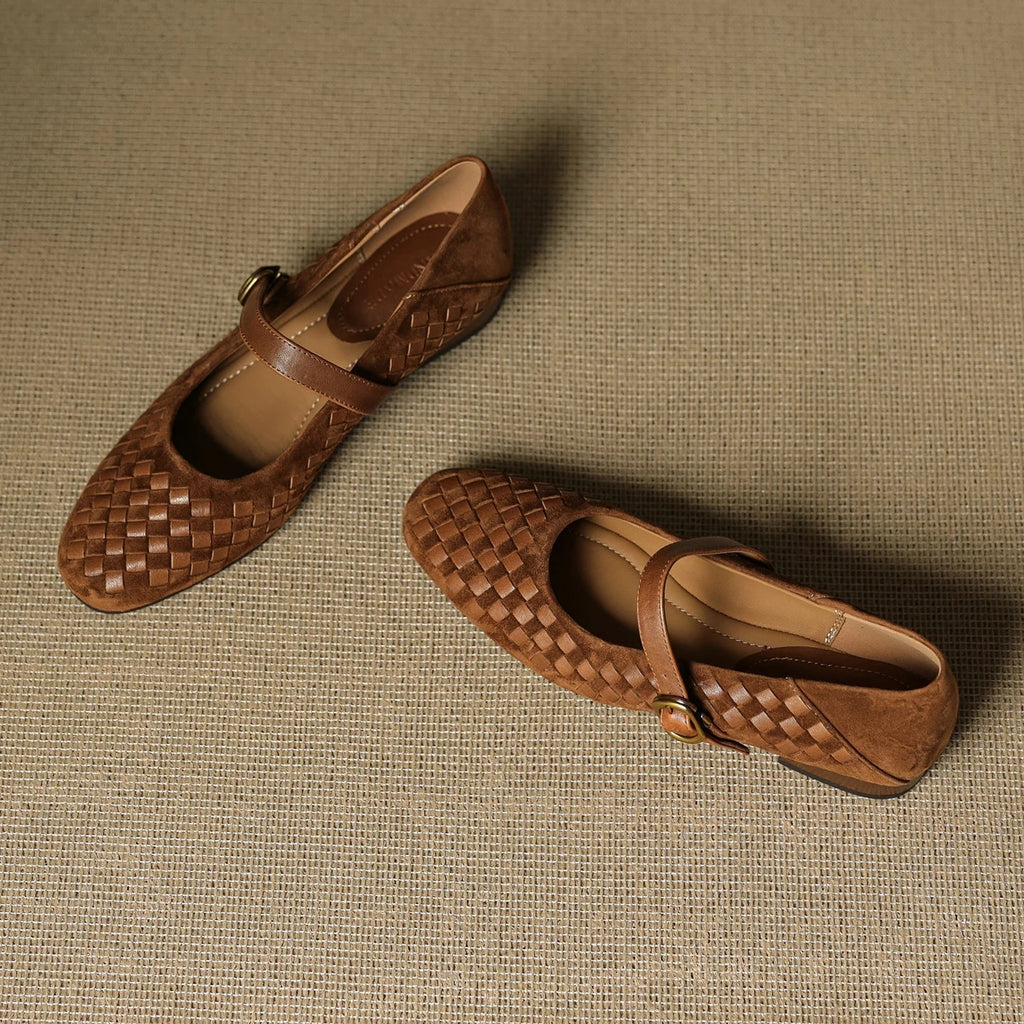 Elara Leather Mary Janes
