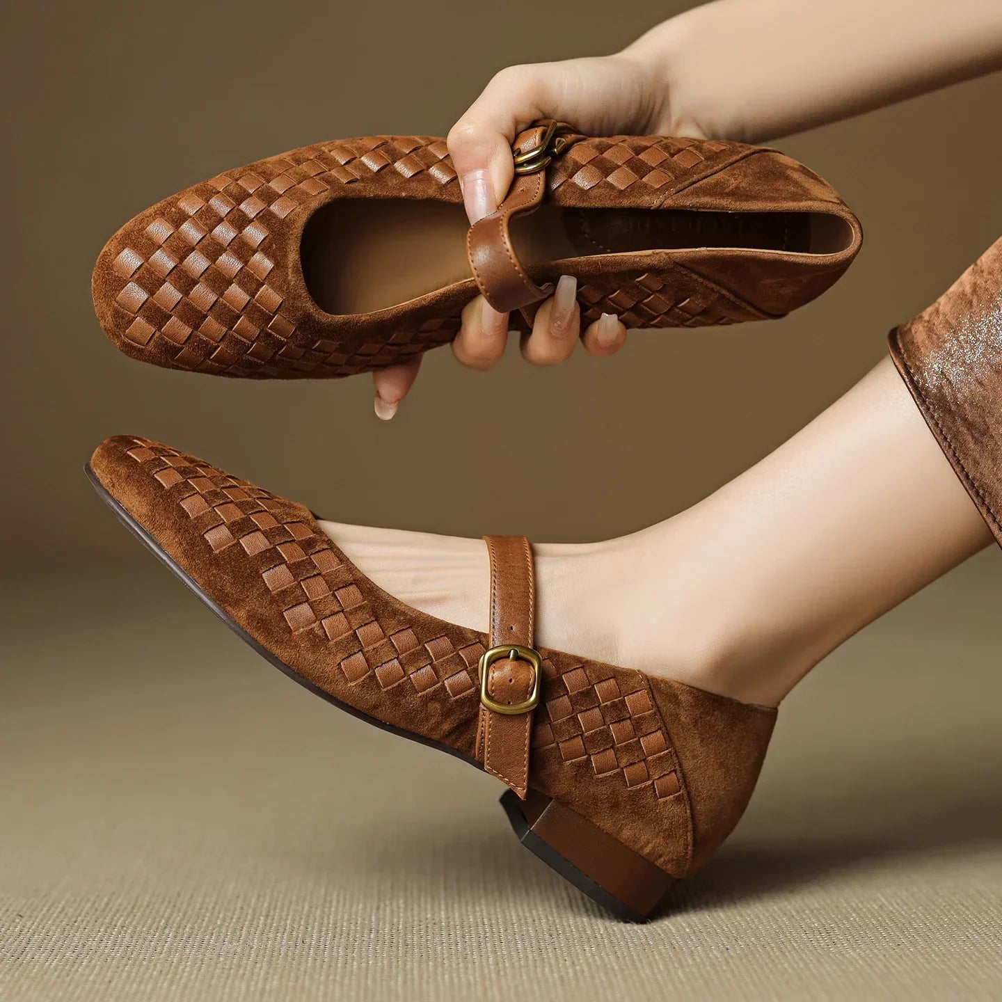 Elara Leather Mary Janes