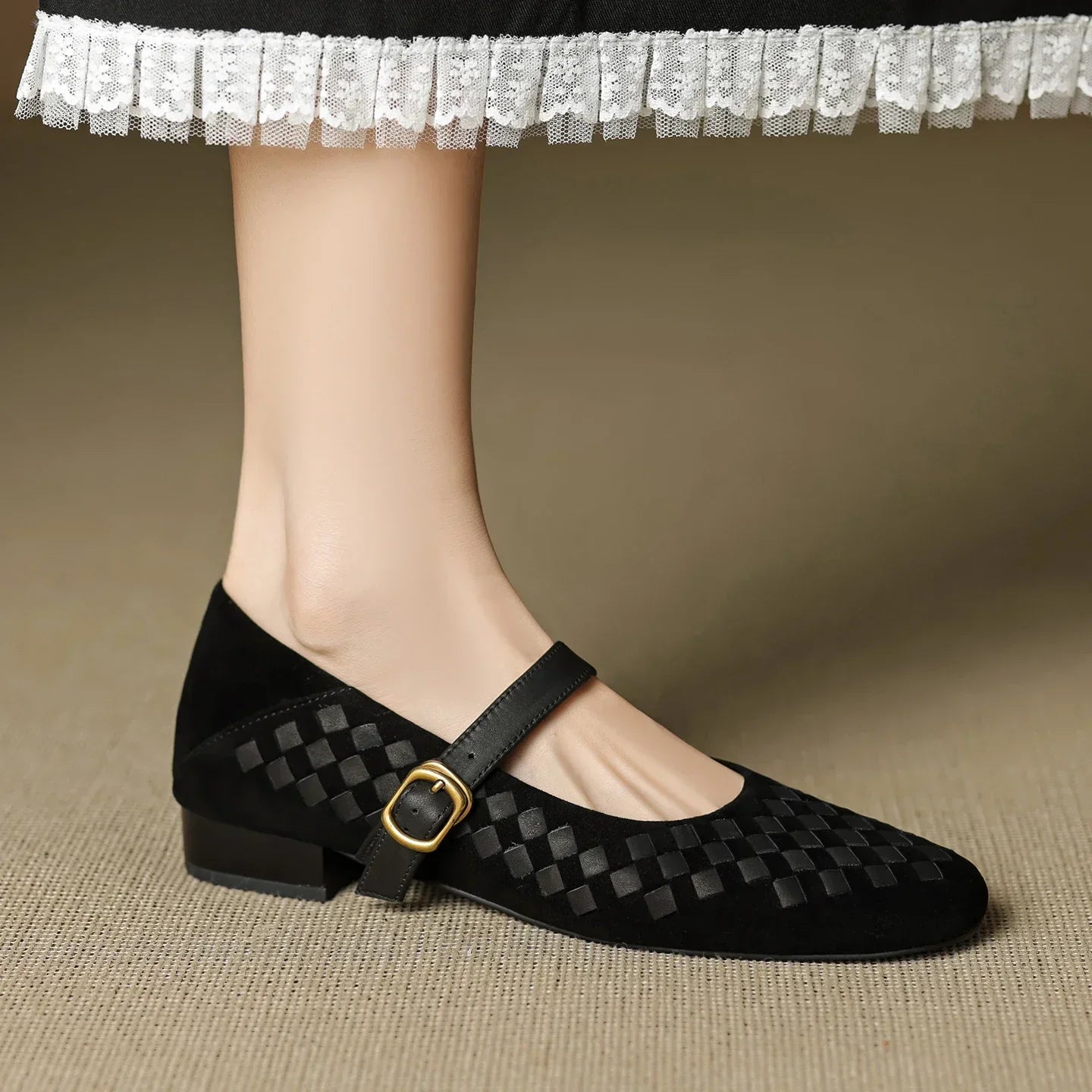 Elara Leather Mary Janes