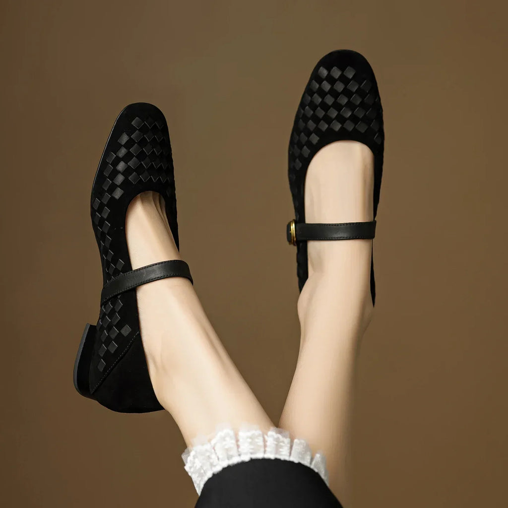 Elara Leather Mary Janes