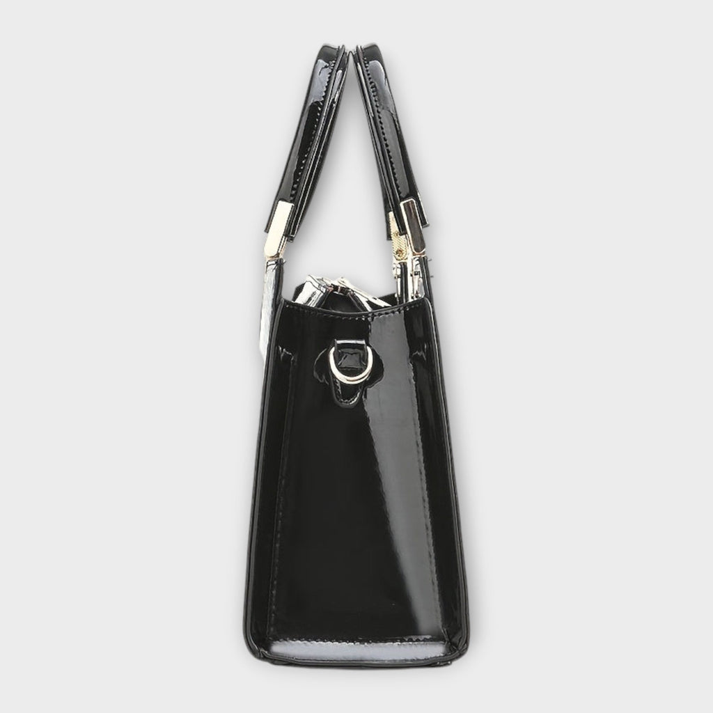 Jamie | Glossy Crocodile Pattern Handbag