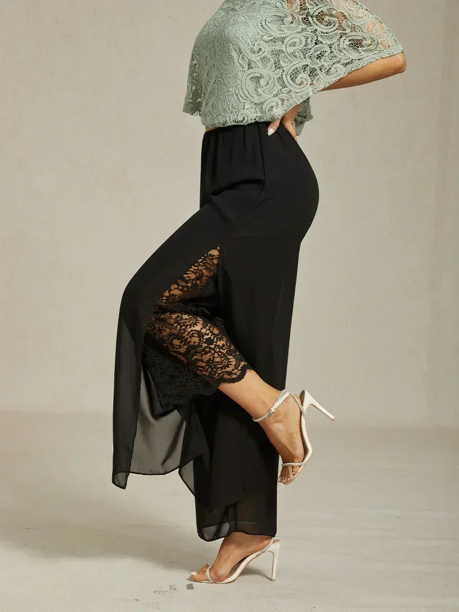 Fluressa | Split Hem Flow Trousers