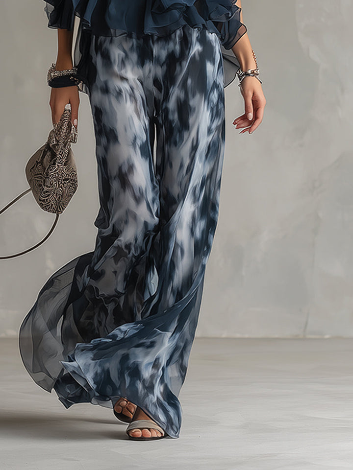 Vianne - Elegant Chiffon Co-ord Set