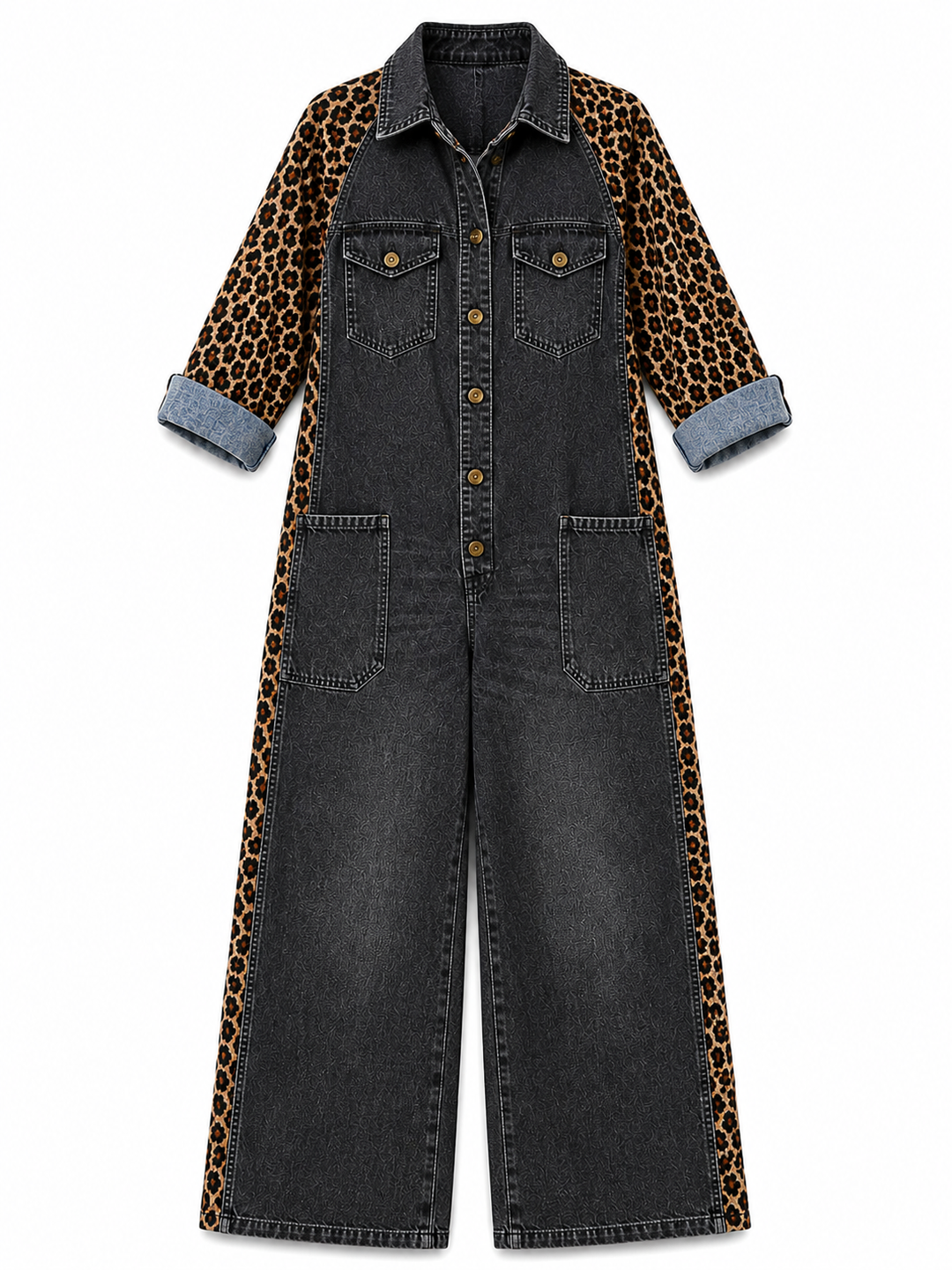 Phaedra – Effortless Denim One-Piece Jumpsuit