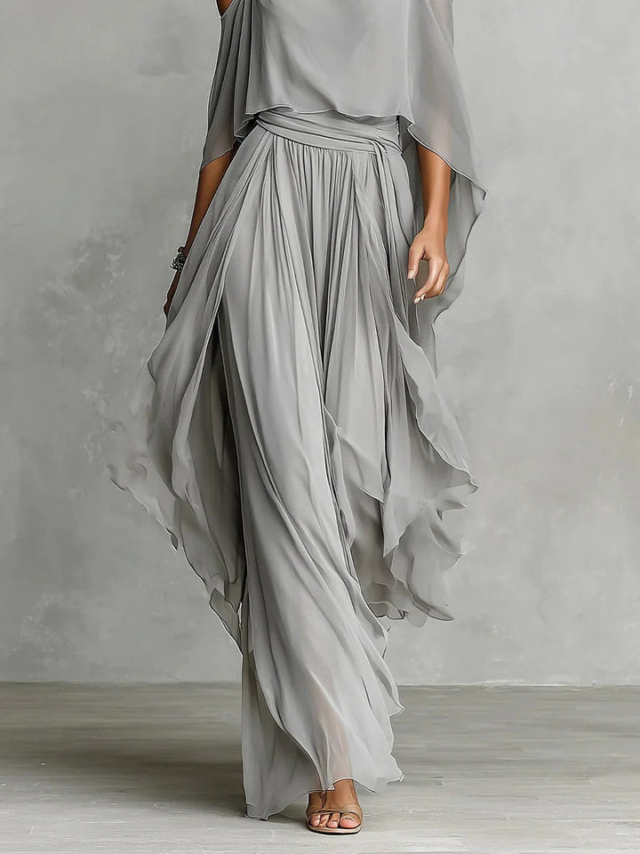 Meliora - Grey Fluid Set with Strappy Top and Lightweight Trousers