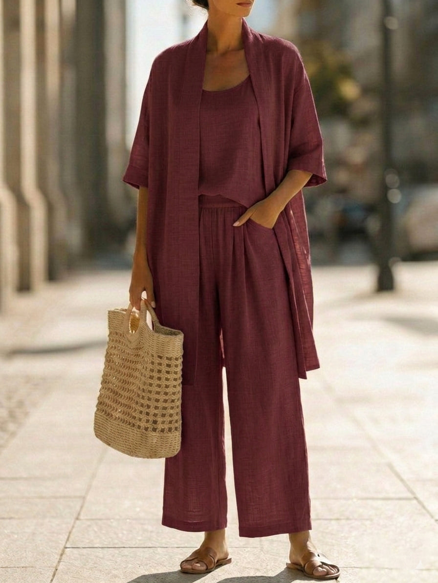 Hazel | Lightweight Linen Set